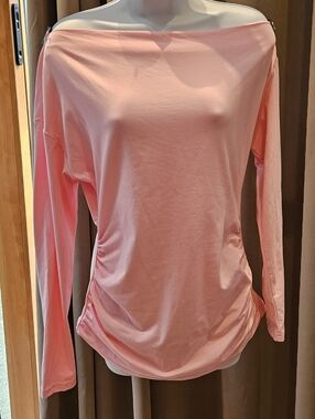 Bundle - Off-Shoulder Long Sleeve Women’s Top - Pink, Cream, and Coral
